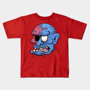 Shot Zombie Head Kids T-Shirt